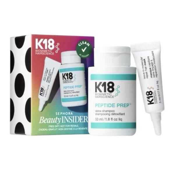 K18 Biomimetic Hair Science Sephora Beauty Insider VIB Gift Peptide Prep & Mask - Picture 1 of 5